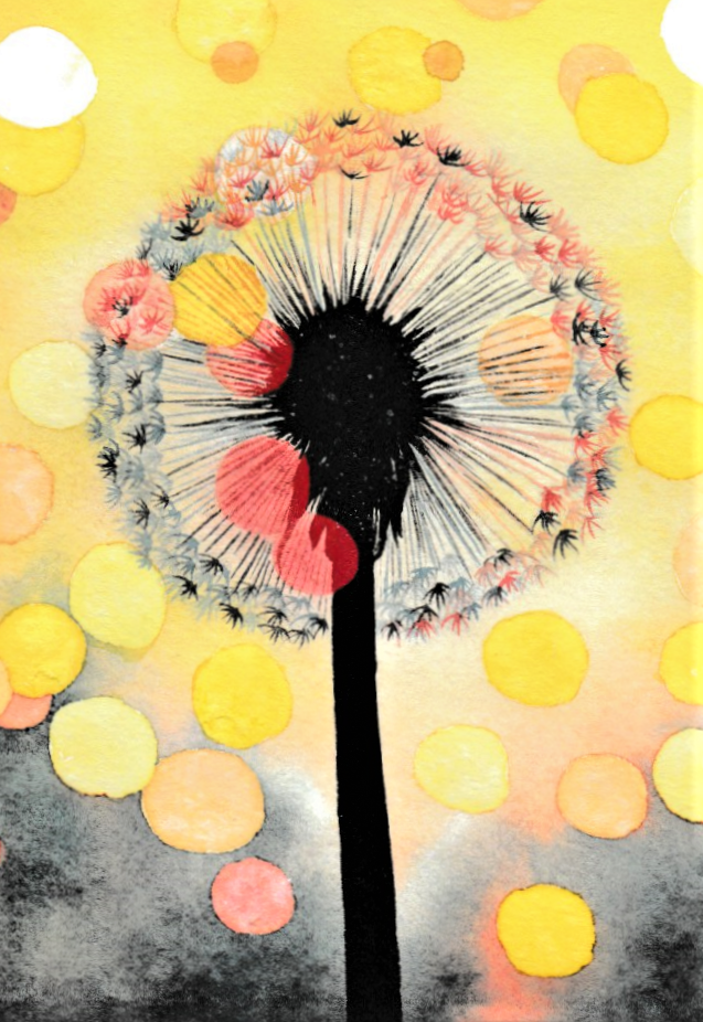 dandelion painting